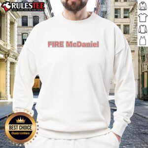 Nice Miami Dolphins Fire Mike McDaniel sweatshirt showcasing team pride and fan support for the Miami Dolphins.