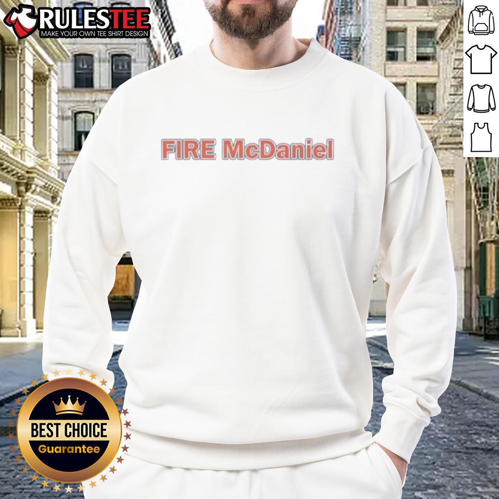 Nice Miami Dolphins Fire Mike McDaniel sweatshirt showcasing team pride and fan support for the Miami Dolphins.
