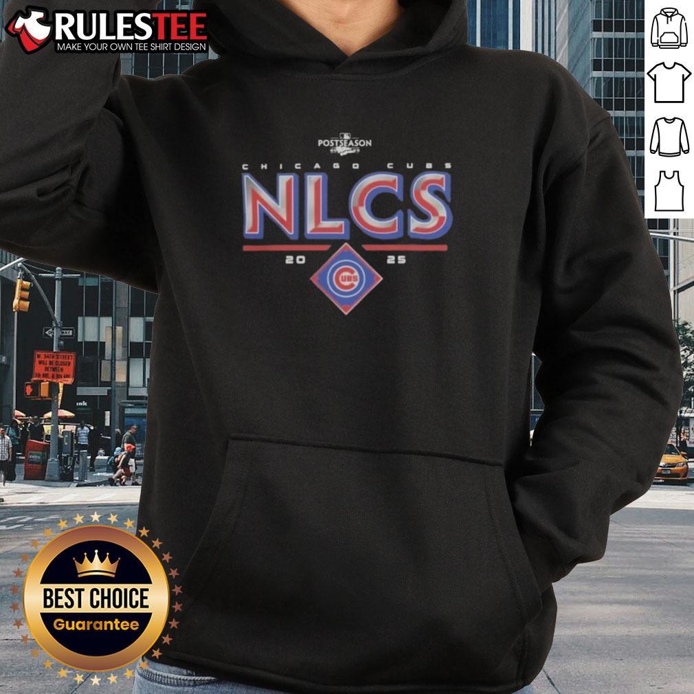 Official Chicago Cubs 2025 NLCS Division Series Winner Postseason Hoodie featuring team logo and championship design.