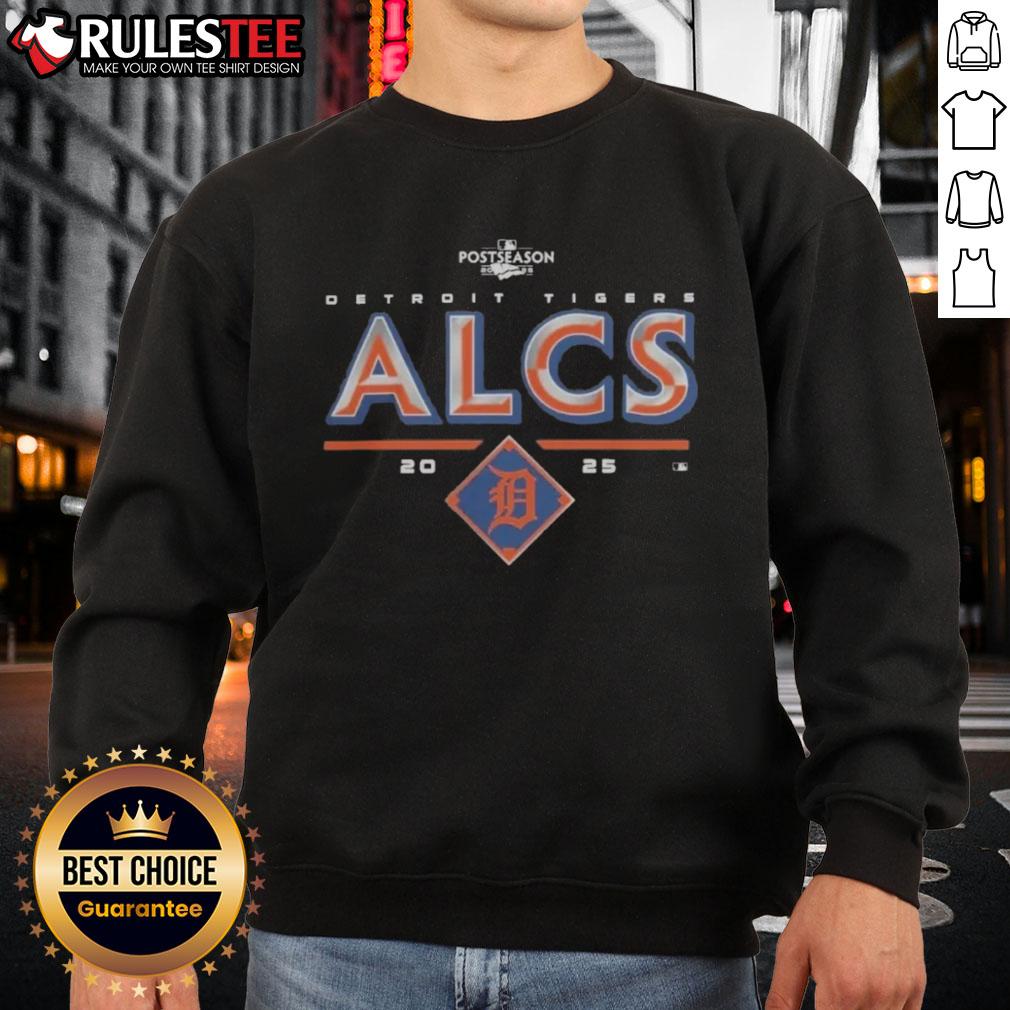 Alt Text: Official Detroit Tigers 2025 ALCS Division Series Winner Postseason Sweatshirt in team colors, perfect for fans.