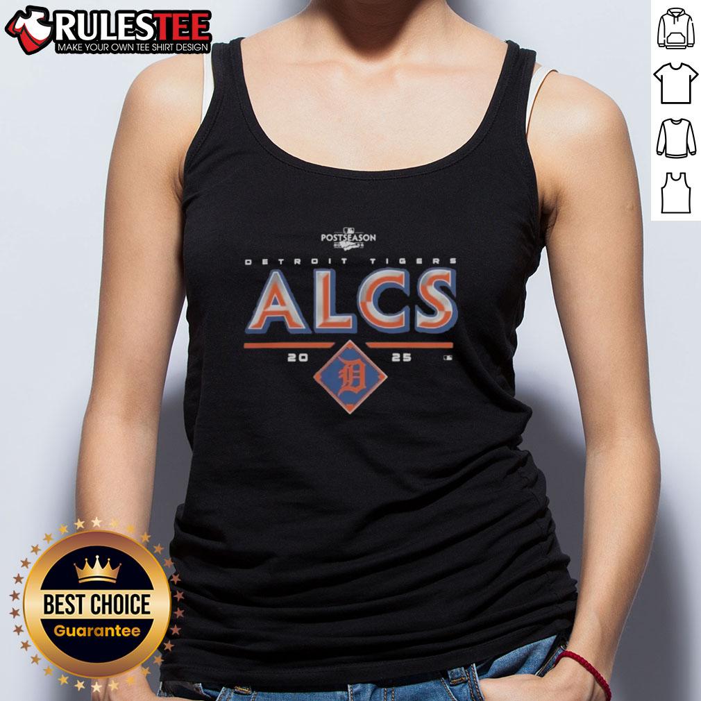 Alt Text: Official Detroit Tigers 2025 ALCS Division Series Winner Postseason Tank Top showcasing team pride and victory.