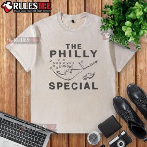 Premium Eagles The Philly Special washed t-shirt featuring a stylish design for Philadelphia football fans.