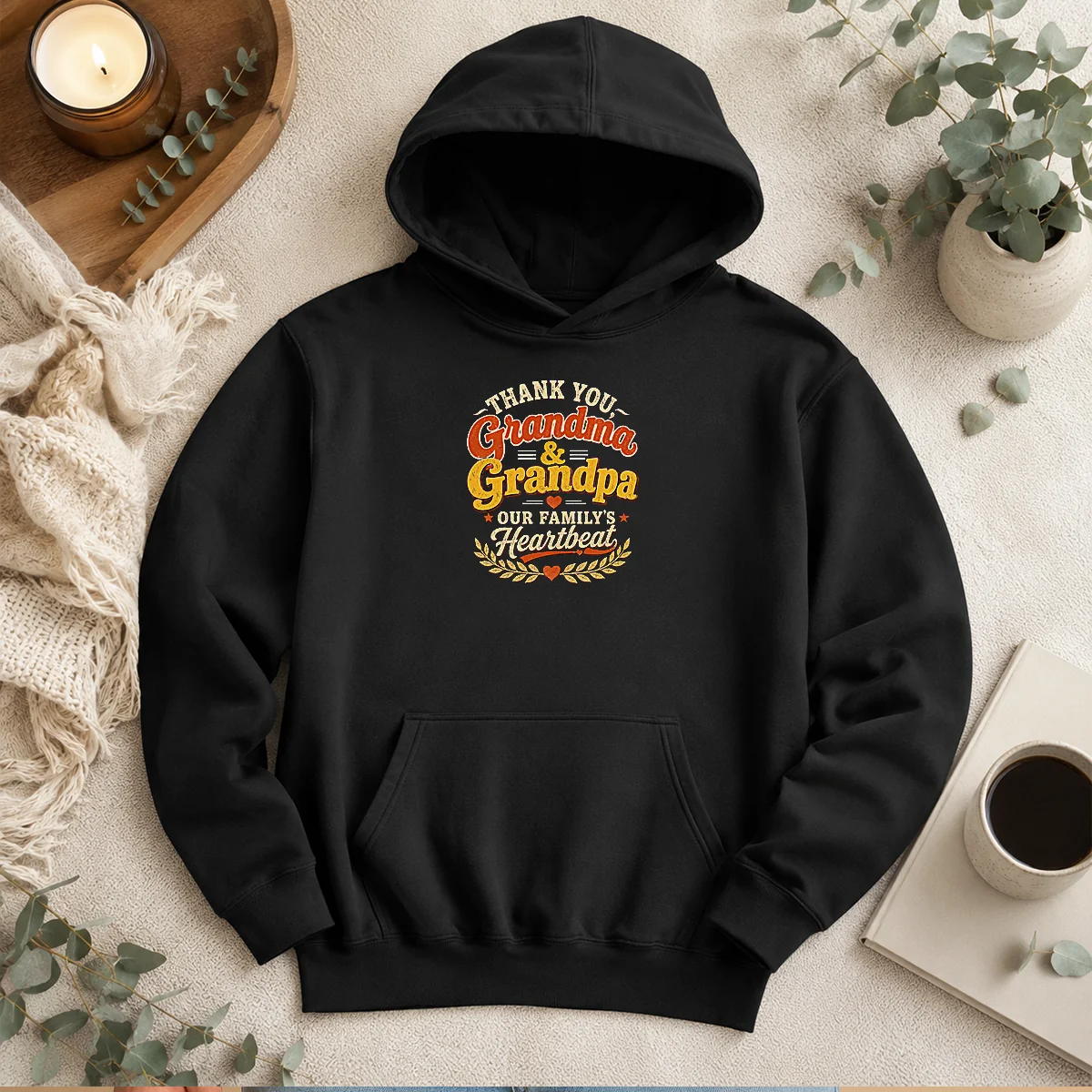 Awesome Grandparents Day Family Love Vintage Grandchildren Hoodie