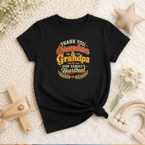 Awesome Grandparents Day Family Love Vintage Grandchildren Kids T-Shirt