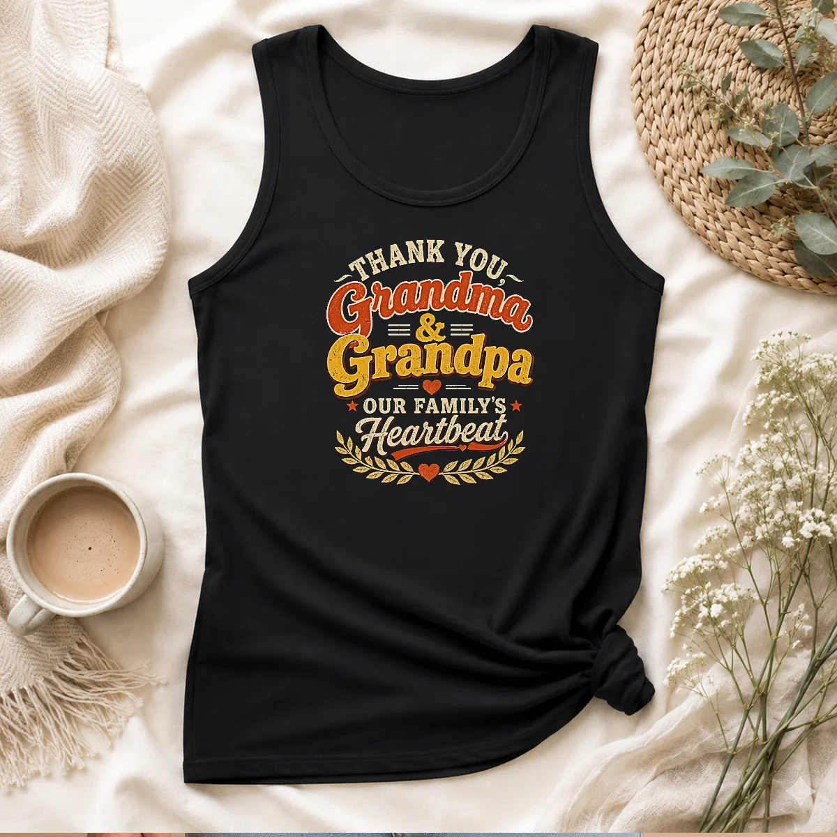 Awesome Grandparents Day Family Love Vintage Grandchildren Tank Top