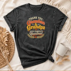 Awesome Grandparents Day Family Love Vintage Grandchildren Washed T-Shirt