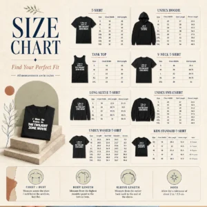 Size chart for Good I Was An Extra In The Twilight Zone Movie with measurements in inches and cm to help choose the right fit