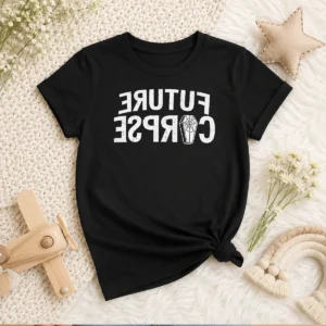 Official Distressed Future Corpse With Coffin Kids T-Shirt
