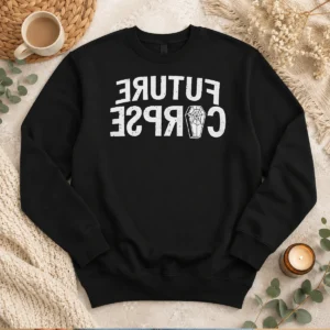 Official Distressed Future Corpse With Coffin Sweater