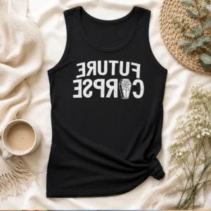 Official Distressed Future Corpse With Coffin Tank Top