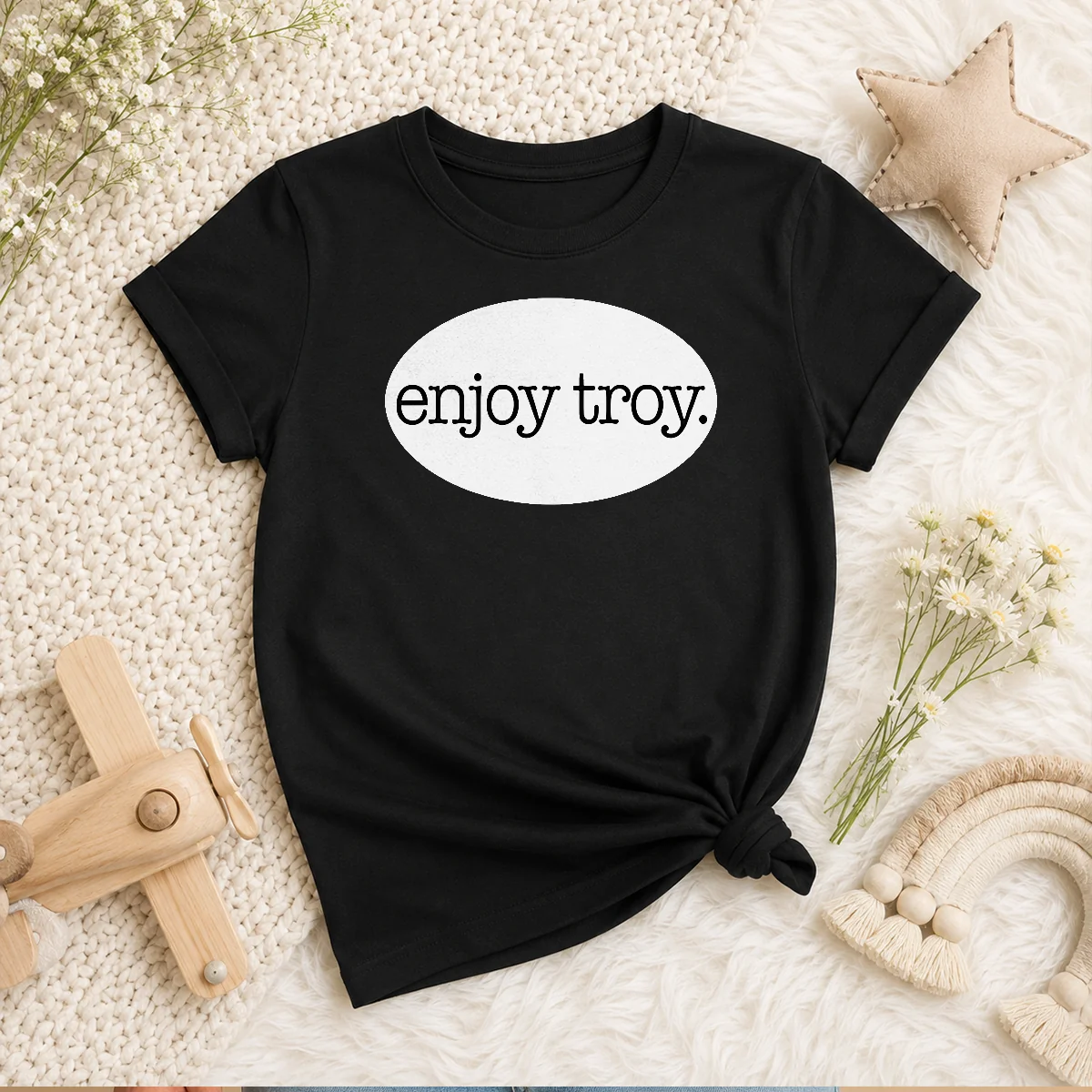 Premium Enjoy Troy City New York Local Kids T-Shirt